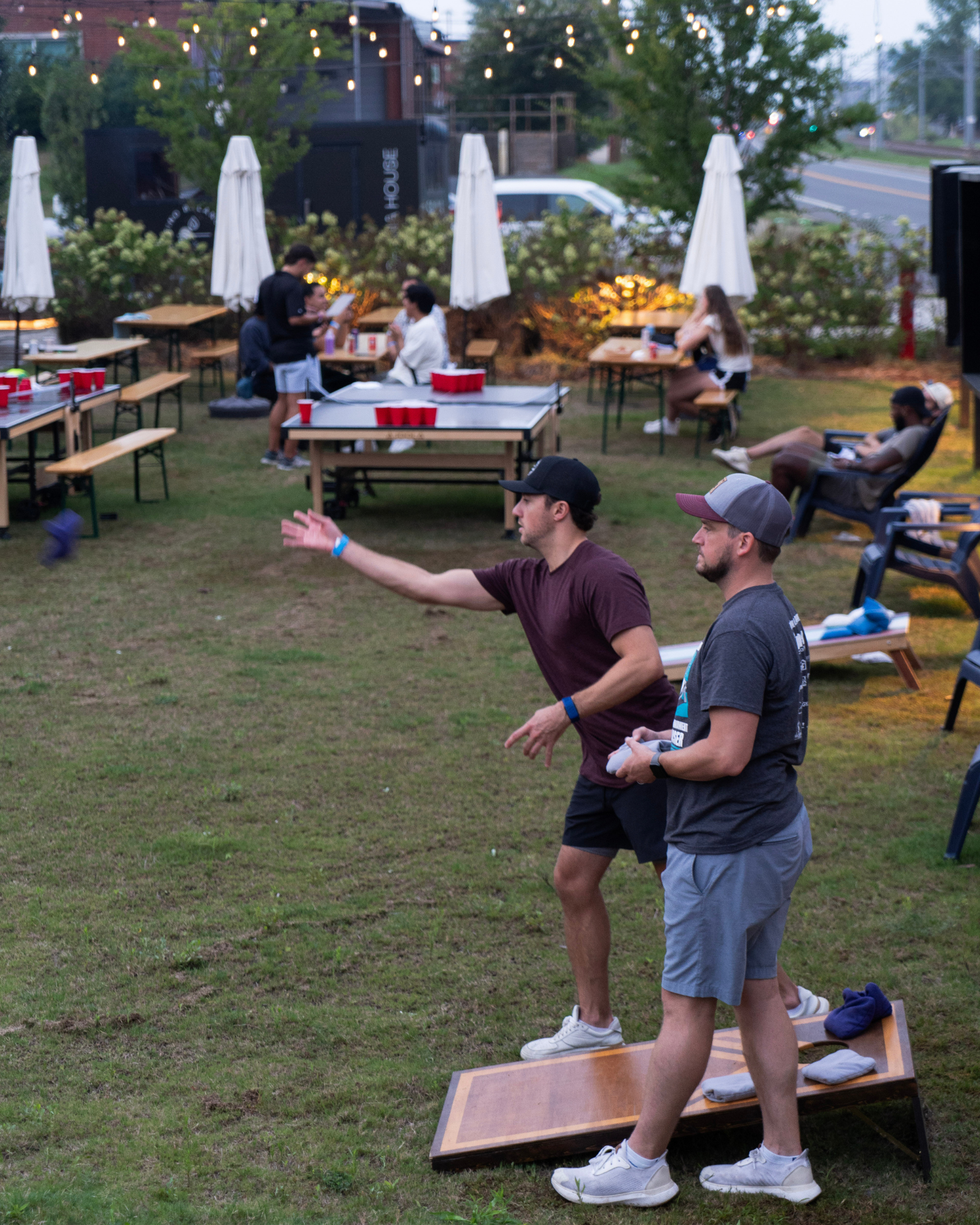 Cornhole on The Lawn